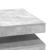 Măsuță cafea rotativă 360 grade, gri beton 90x90x34,5 cm GartenMobel Dekor