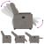 Fotoliu electric rabatabil cu ridicare, gri taupe, textil GartenMobel Dekor