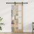 Ușă glisantă  cu set de accesorii 'ORKDAL'61x198.5 cm, Ușă interioară  cu sticlă 'ORKDAL'61x198.5x4 cm din lemn masiv de pin GartenMobel Dekor
