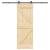 Ușă glisantă cu set de feronerie 70x210 cm, lemn masiv de pin GartenMobel Dekor