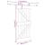 Ușă glisantă cu set de feronerie 80x210 cm, lemn masiv de pin GartenMobel Dekor