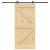 Ușă glisantă cu set de feronerie 80x210 cm, lemn masiv de pin GartenMobel Dekor