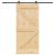 Ușă glisantă cu set feronerie, 100x210 cm, lemn masiv de pin GartenMobel Dekor