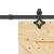 Ușă glisantă cu set de feronerie 85x210 cm, lemn masiv de pin GartenMobel Dekor