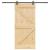 Ușă glisantă cu set de feronerie 80x210 cm, lemn masiv de pin GartenMobel Dekor