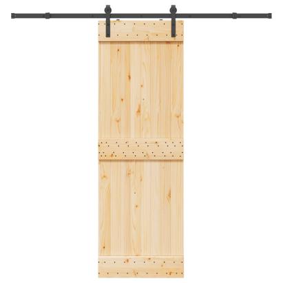 Ușă glisantă cu set de feronerie 70x210 cm, lemn masiv de pin GartenMobel Dekor