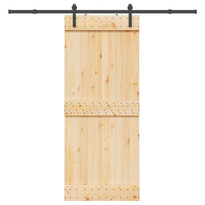 Ușă glisantă cu set de feronerie 85x210 cm, lemn masiv de pin GartenMobel Dekor
