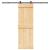 Ușă glisantă cu set de feronerie 70x210 cm, lemn masiv de pin GartenMobel Dekor