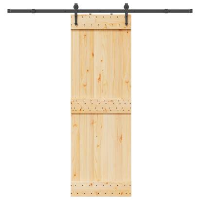 Ușă glisantă cu set de feronerie 70x210 cm, lemn masiv de pin GartenMobel Dekor