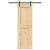 Ușă glisantă cu set de feronerie 70x210 cm, lemn masiv de pin GartenMobel Dekor