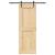Ușă glisantă cu set de feronerie 85x210 cm, lemn masiv de pin GartenMobel Dekor