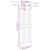 Ușă glisantă cu set de feronerie 85x210 cm, lemn masiv de pin GartenMobel Dekor
