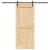 Ușă glisantă cu set de feronerie 95x210 cm, lemn masiv de pin GartenMobel Dekor