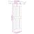 Ușă glisantă cu set de feronerie 70x210 cm, lemn masiv de pin GartenMobel Dekor
