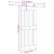 Ușă glisantă cu set de feronerie 95x210 cm, lemn masiv de pin GartenMobel Dekor