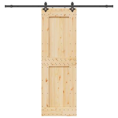 Ușă glisantă cu set de feronerie 70x210 cm, lemn masiv de pin GartenMobel Dekor