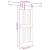 Ușă glisantă cu set feronerie, 90x210 cm, lemn masiv de pin GartenMobel Dekor