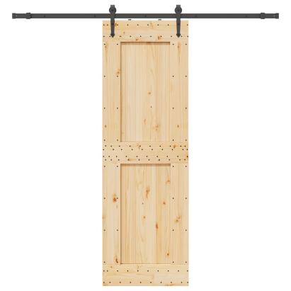 Ușă glisantă cu set de feronerie 70x210 cm, lemn masiv de pin GartenMobel Dekor