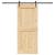 Ușă glisantă cu set de feronerie 95x210 cm, lemn masiv de pin GartenMobel Dekor