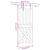 Ușă glisantă cu set de feronerie 85x210 cm, lemn masiv de pin GartenMobel Dekor