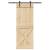 Ușă glisantă cu set de feronerie 85x210 cm, lemn masiv de pin GartenMobel Dekor