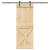 Ușă glisantă cu set de feronerie 85x210 cm, lemn masiv de pin GartenMobel Dekor