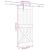 Ușă glisantă cu set de feronerie 85x210 cm, lemn masiv de pin GartenMobel Dekor