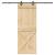 Ușă glisantă cu set de feronerie 85x210 cm, lemn masiv de pin GartenMobel Dekor