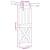 Ușă glisantă cu set de feronerie 70x210 cm, lemn masiv de pin GartenMobel Dekor