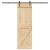 Ușă glisantă cu set de feronerie 70x210 cm, lemn masiv de pin GartenMobel Dekor