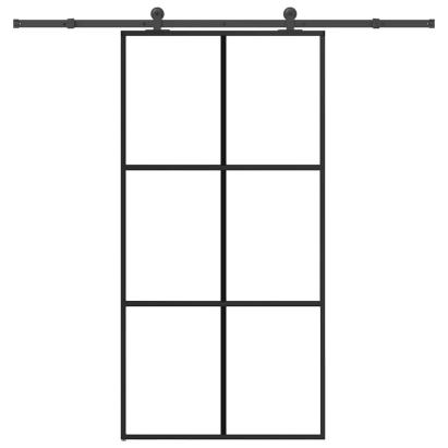 Ușă glisantă cu set feronerie 102x205 cm ESG sticlă și aluminiu GartenMobel Dekor