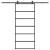 Ușă glisantă cu set feronerie, 90x205 cm, sticlă ESG/aluminiu GartenMobel Dekor