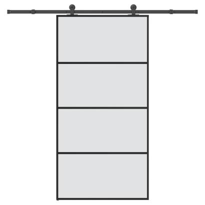 Ușă glisantă cu set feronerie 102,5x205 cm sticlă ESG/aluminiu GartenMobel Dekor