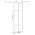 Ușă glisantă cu set feronerie, 76x205 cm, sticlă ESG/aluminiu GartenMobel Dekor