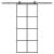 Ușă glisantă cu set feronerie, 90x205 cm, sticlă ESG/aluminiu GartenMobel Dekor