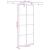 Ușă glisantă cu set feronerie, 90x205 cm, sticlă ESG/aluminiu GartenMobel Dekor