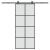 Ușă glisantă cu set feronerie, 90x205 cm, sticlă ESG/aluminiu GartenMobel Dekor