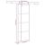 Ușă glisantă cu set feronerie, 76x205 cm, sticlă ESG/aluminiu GartenMobel Dekor