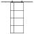 Ușă glisantă cu set feronerie, 90x205 cm, sticlă ESG/aluminiu GartenMobel Dekor