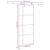 Ușă glisantă cu set feronerie, 90x205 cm, sticlă ESG/aluminiu GartenMobel Dekor