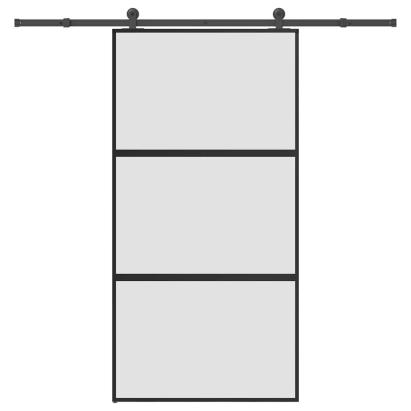 Ușă glisantă cu set de feronerie sticlă temperată și aluminiu GartenMobel Dekor