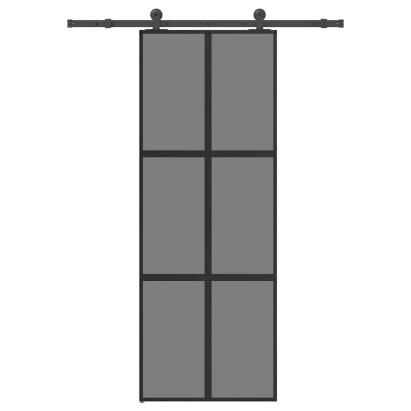 Ușă glisantă cu set de feronerie sticlă temperată și aluminiu GartenMobel Dekor