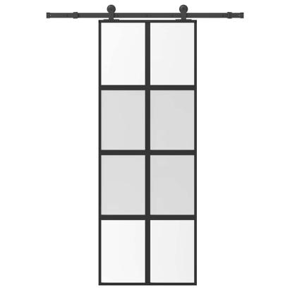 Ușă glisantă cu set de feronerie sticlă temperată și aluminiu GartenMobel Dekor