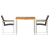 Set mese grădină  3 piese din lemn de acacia, Masă dining exterior  90x90x74.5 cm din lemn de acacia GartenMobel Dekor