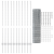 Gard Euro cu 22 Stâlpi Argintie 1,2x25 m Oțel GartenMobel Dekor