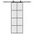 Ușă glisantă cu set de feronerie neagră 76x205 cm Sticlă ESG GartenMobel Dekor