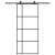 Ușă glisantă cu set de feronerie neagră 90x205 cm Sticlă ESG GartenMobel Dekor