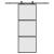 Ușă glisantă cu set feronerie neagră 76x205cm sticlă securizată GartenMobel Dekor