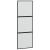 Ușă glisantă cu set feronerie neagră 76x205cm sticlă securizată GartenMobel Dekor