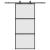 Ușă glisantă cu set feronerie neagră 90x205cm sticlă securizată GartenMobel Dekor